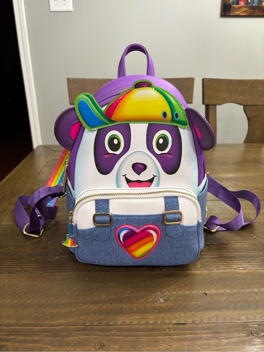 Loungefly Lisa Frank Panda Painter Cosplay Mini Backpack